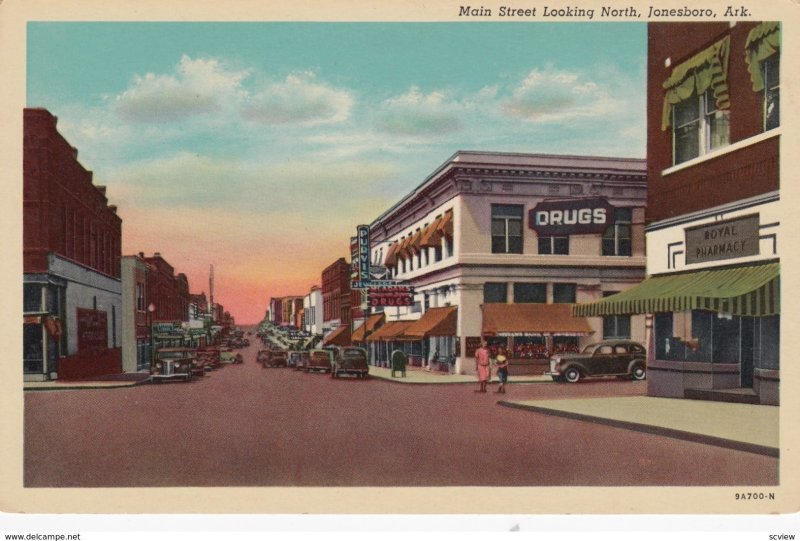 JONESBORO , Arkansas, 1930s , Main Street Looking North