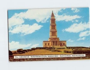 Postcard The George Washington Masonic National Memorial Alexandria Virginia USA