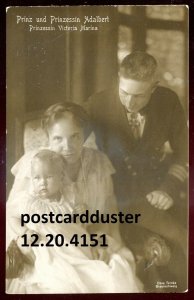 h5037 - GERMANY ROYALTY Postcard 1910s Prussia Prince ADALBERT & Family