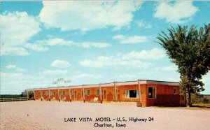 Chariton, Iowa - Stay at the Lake Vista Motel on U.S. Hwy 34 - 1950s
