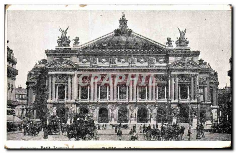 Old Postcard Paris Opera