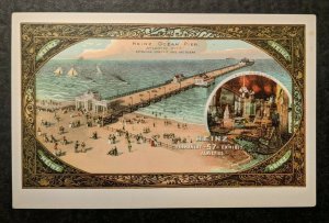 Mint Vintage Heinz Ocean Pier Atlantic City Illustrated Advertising Postcard