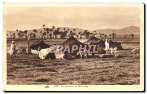 Old Postcard Algeria Camp Nomads