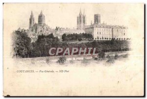 Old Postcard Coutances Vue Generale