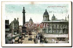 Postcard Monument Old Bridge Hull