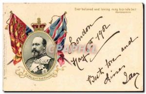 Old Postcard His majesty King Edward VII