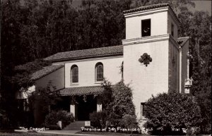 San Francisco California CA Presidio Chapel Real Photo Vintage Postcard