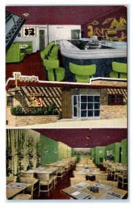 MILWAUKEE, WI ~ Roadside FAZIO'S Italian RESTAURANT c1940s Kropp Linen Postcard