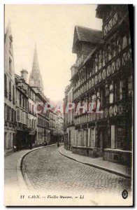 Old Postcard Caen Old Houses