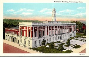 Connecticut Waterbury The New Municipal Building Curteich