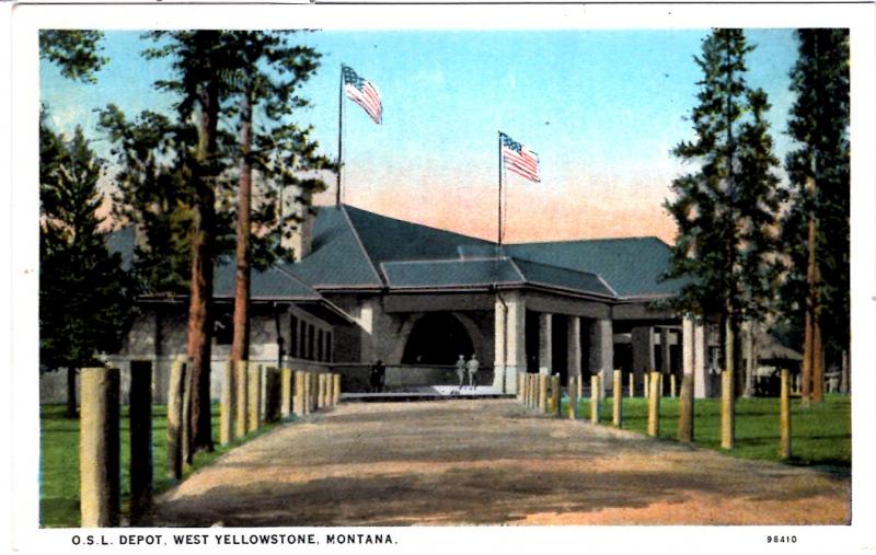 EAGLE, OhIo Short Line Depot, West Yellowstone