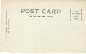 PA - Bushkill Falls Scene with Rustic Bridge  RPPC