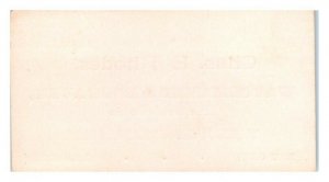Chas. E. Rhodes, Watchmaker & Engraver, Bay City, MI Business Card *VT30(2)1