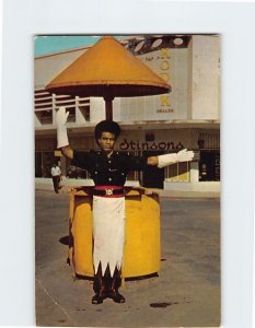 Postcard Traffic Policeman Fiji