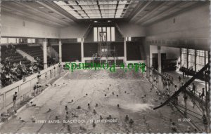 Lancashire Postcard - Derby Baths, North Shore, Blackpool SW8118