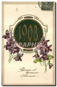 Old Postcard Fantasy Flowers Year 1908