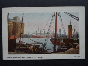 Lancashire Fleetwood GRAIN ELEVATOR & DOCKS c1906 Postcard by Arcadia