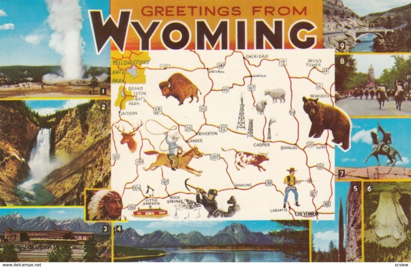 Map , Wyoming , 50-60s #3