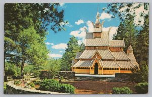 State View~Chapel in the Hills @ Rapid City South Dakota~Vintage Postcard