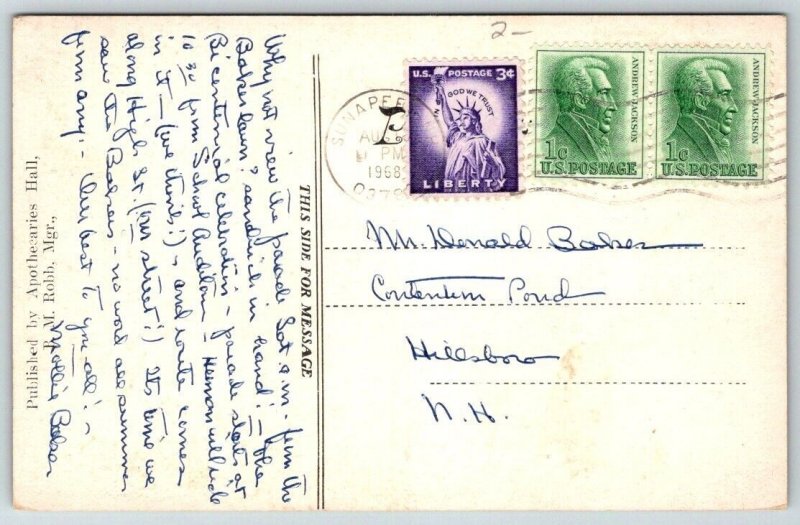 Windsor  Vermont  Mt. From Golf Links Postcard