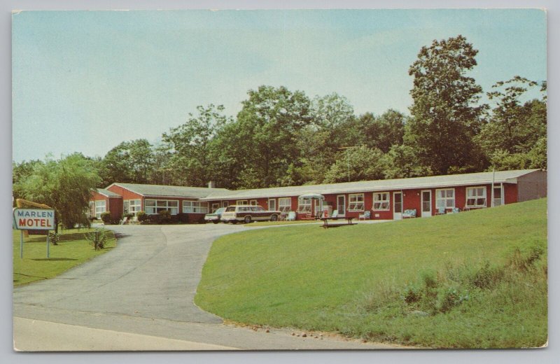 Charlestown Rhode Island~Marlen Motel~Vending Machine~1960s Station Wagon~Cars 