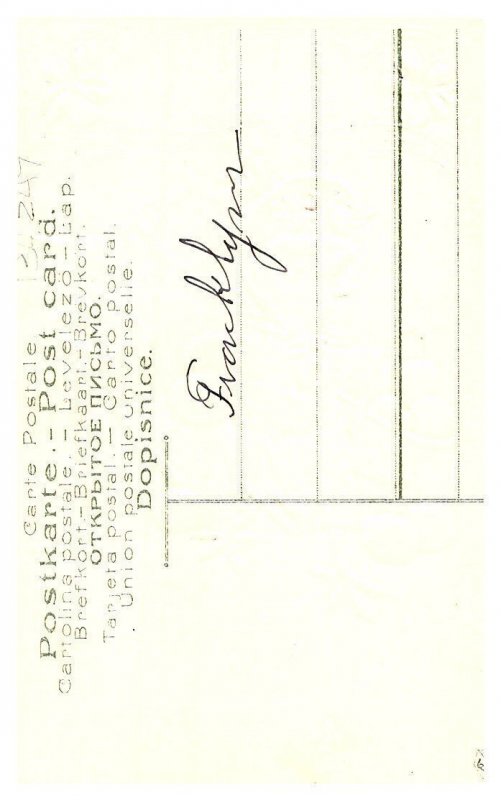 Easter Rabbit playing horn, Chicken in Bonnet