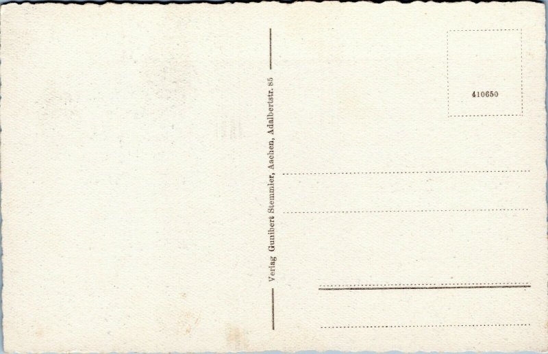 postcard Germany - Bad Aachen - Town Hall Rear View