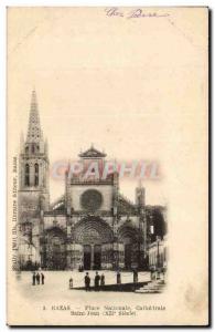 Bazas Postcard Old National Place Cathédrale Saint Jean