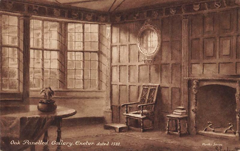 Oak Panelled Gallery Exeter The Old Club Room Of Raleigh