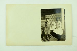 Lot Of 4 C.1910 RPPC Real Photo Postcard Adorable Children Baby Girls F31