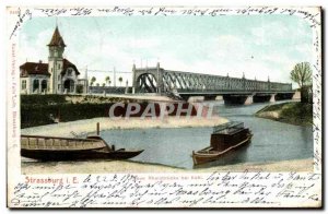 Strassburg Old Postcard Neue Rheinbrucke bei Kehl