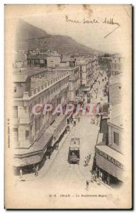 Old Postcard Oran Boulevard Segui Algeria