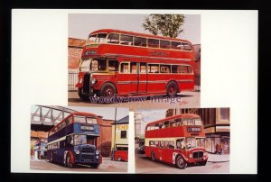 tm6639 - Nottingham Buses, Barton Leyland PD1 - Artist - G.S.Cooper - postcard