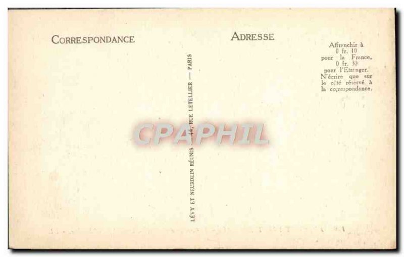 Old Postcard Mont Saint Michel Cars From Genets