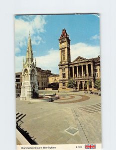 Postcard Chamberlain Square Birmingham England