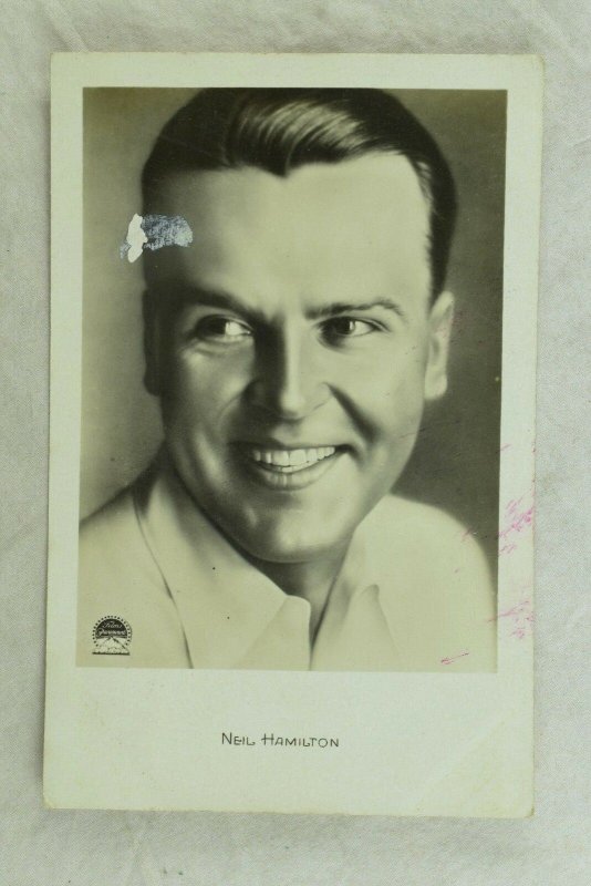 1930's RPPC Neil Hamilton Movie Star Dutch Real Photo Postcard P107 