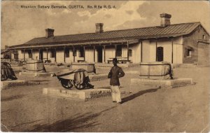 PC PAKISTAN, QUETTA, MOUNTAIN BATTERY BARRACKS, Vintage Postcard (b43186)