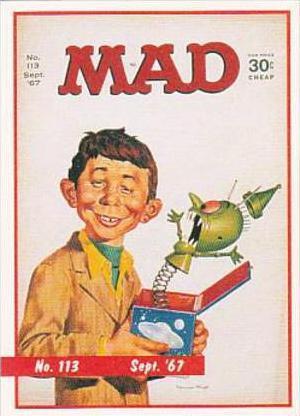 Lime Rock Trade Card Mad Magazine Cover Issue No 113 Sept 1967