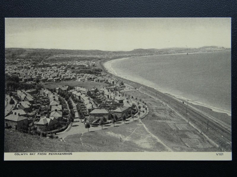 Wales COLWYN BAY From Penmaenrhos c1940's Postcard by Photochrom Co. Ltd