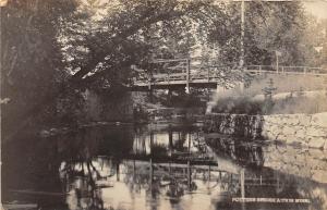 B81/ Aitkin Minnesota Mn Real Photo RPPC Postcard 1911 Potter's Bridge Scene