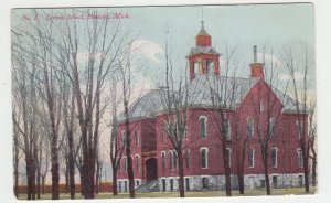 P2293 old postcard central school holland michigan