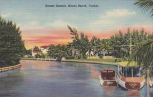 Florida Miami Beach Sunset Islands Curteich