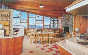 Tea House Interior Banff Sulphur Mountain Gondola Lift  Canada  Chrome Postcard