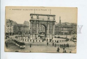 3155788 FRANCE MARSEILLE Arc de Triomphe TRAM Vintage postcard