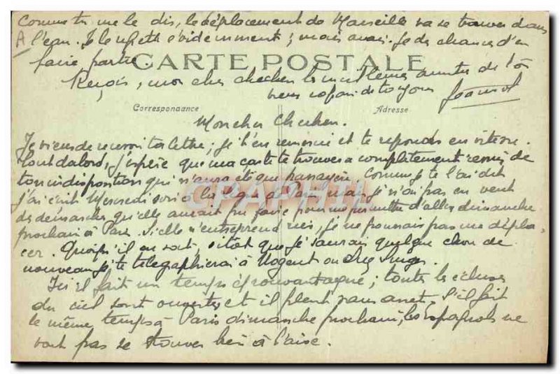 Old Postcard The Horse jumping logs