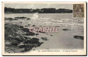 Old Postcard Saint Brevin L & # 39Ocean The Bay Of Needle