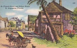 Florida Saint Augustine Saint Francis Street And Oldest House