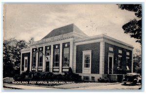 1947 Rockland Post Office Exterior Building Rockland Massachusetts MA Postcard