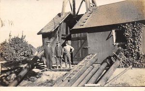 Oil Drillers, Pennsylvania Real Photo People Working Unused 