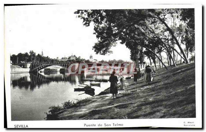 Old Postcard Sevilla Puente De San Telmo